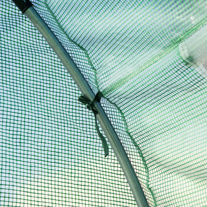 Invernadero De Jardín Outsunny Verde 12 Ventanas 6x3x2m_3