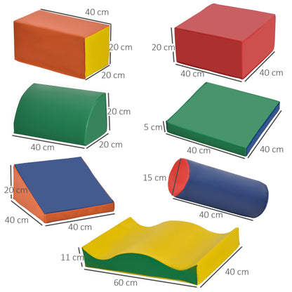 Bloques De Espuma Homcom Pu, Epe Multicolor 60x40x11 Cm_2