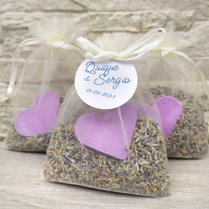 100 Jabones Aromáticos Con Forma De Corazón - Detalle Para Invitados De Eventos - Jabón Glicerina Con Aroma A Lavanda_5