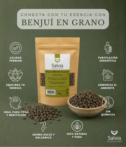 Salvia - Resina Benjui En Grano, Granel | 50g_2