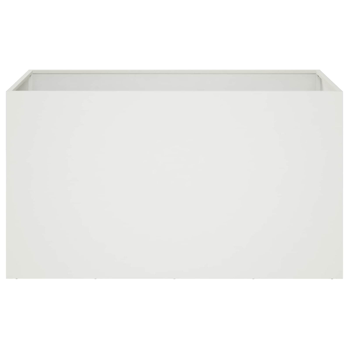 Macetero De Jardín 2 Uds. Blanco 100 X 50 X 50 Cm_3