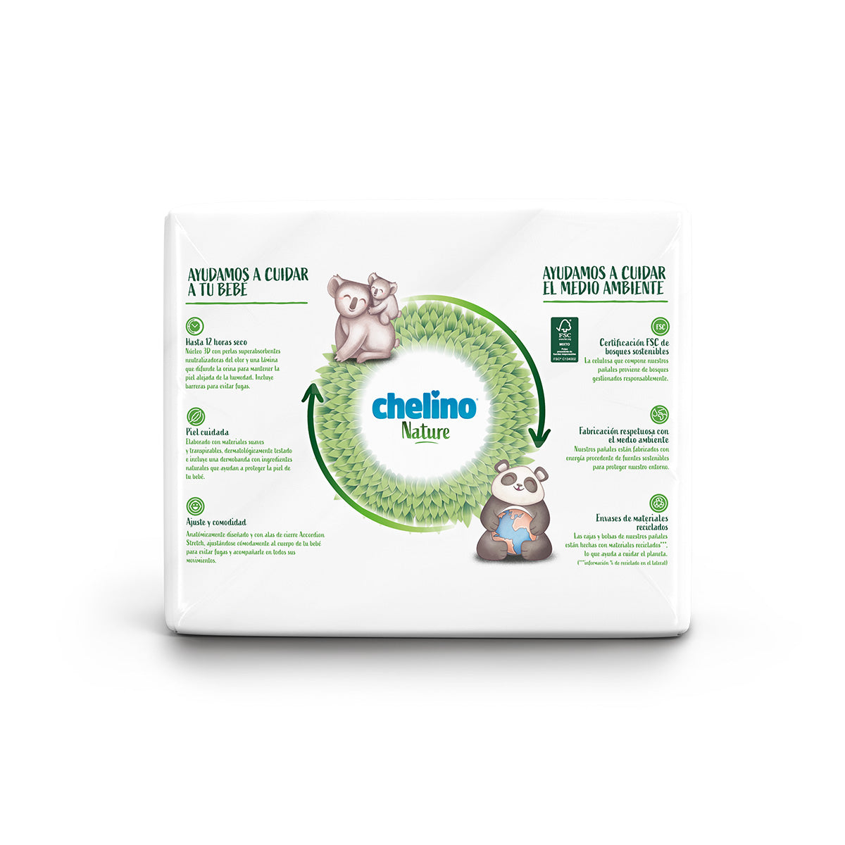 Pack 6x Pañales T5 13-18 kg Chelino Nature 30 Uds