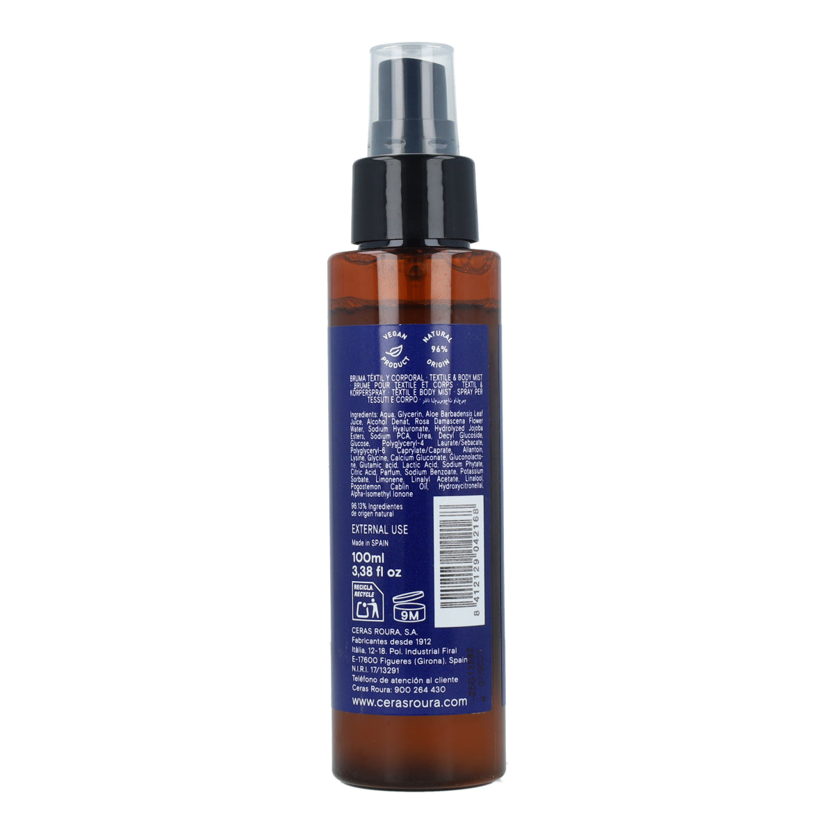 Bruma corporal y textil Amalfi Bergamot Roura Icons 100 ml – bergamota, mandarina e iris