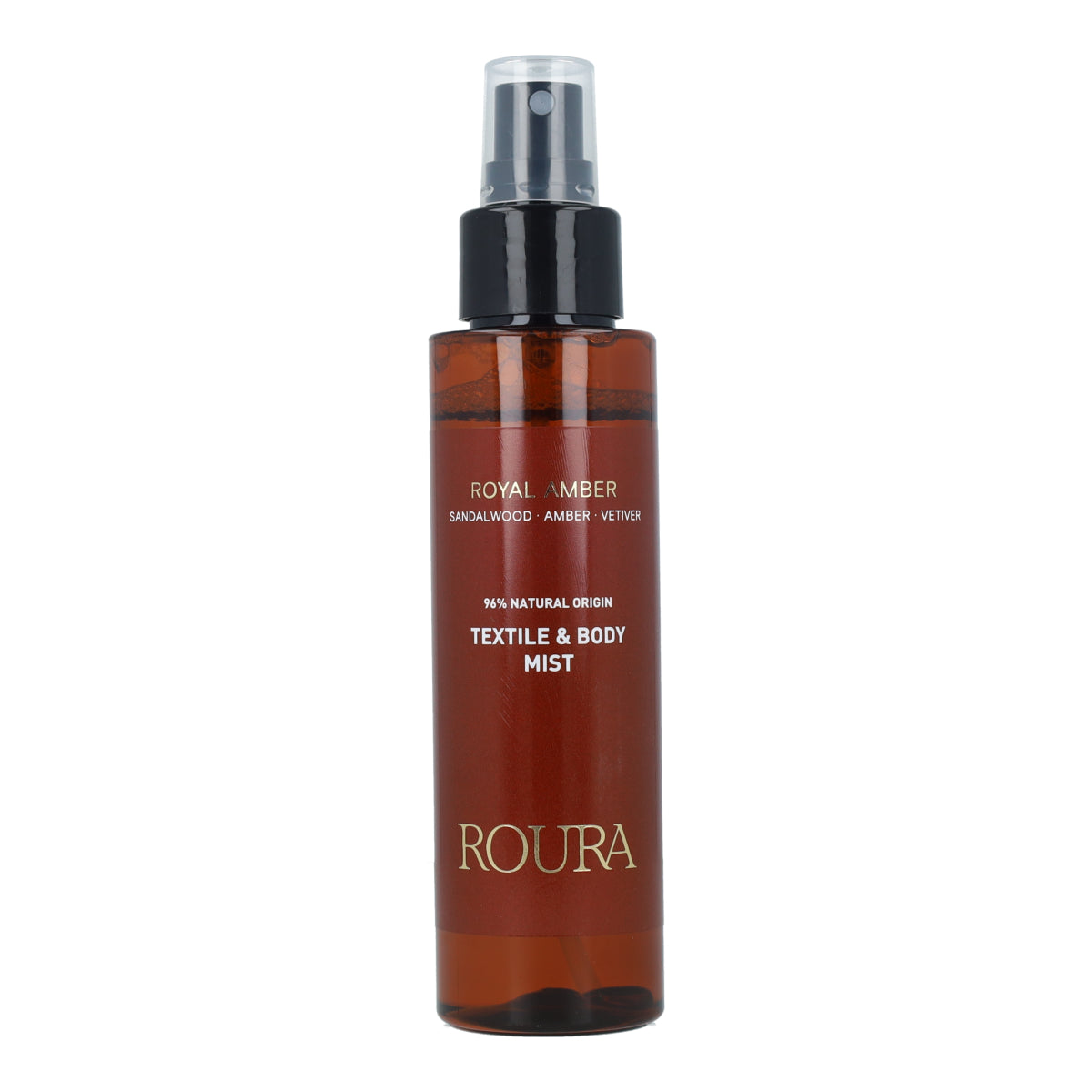 Bruma corporal y textil Royal Amber Roura Icons 100 ml – sándalo, ámbar, oud y vetiver
