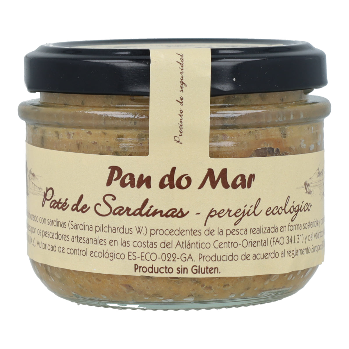 Paté de sardina con perejil ecológico en Vidrio Pan do Mar 125g