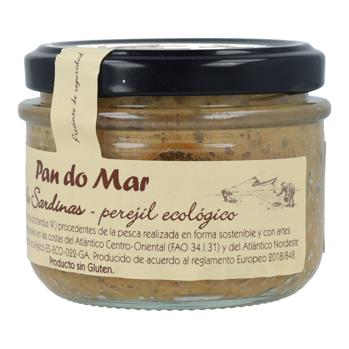 Paté de sardina con perejil ecológico en Vidrio Pan do Mar 125g