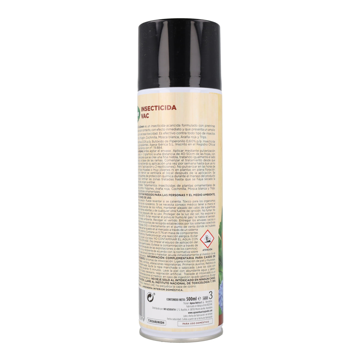Insecticida total spray 500 ml Agreen