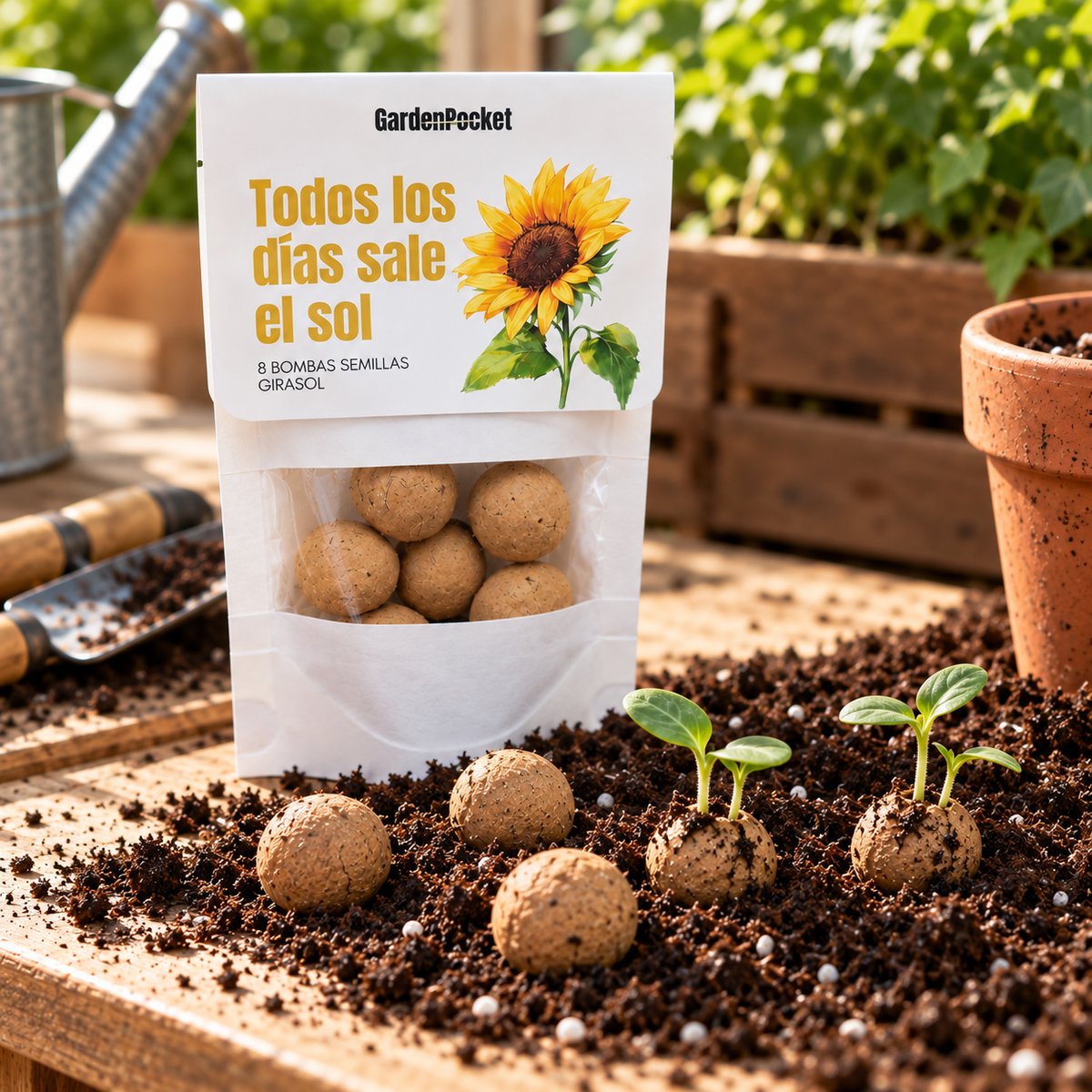 Doypack bombas semillas - girasol Garden Pocket