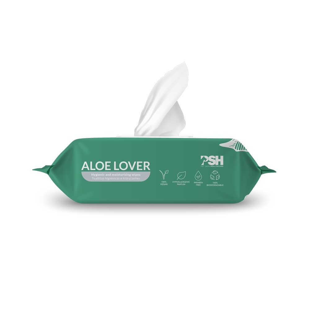 Toallitas Limpiadoras Perros con Aloe Vera PSH 40 uds