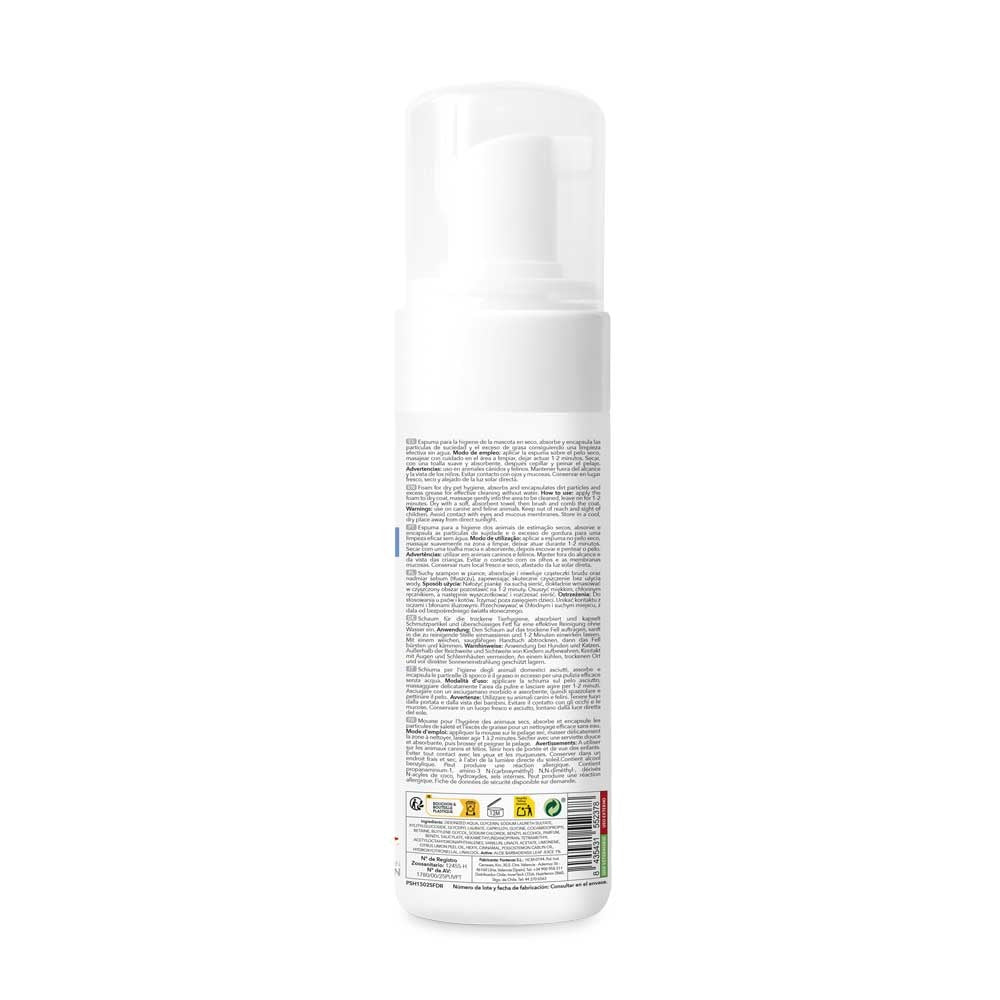 Champú Seco en Espuma Perros PSH 200 ml
