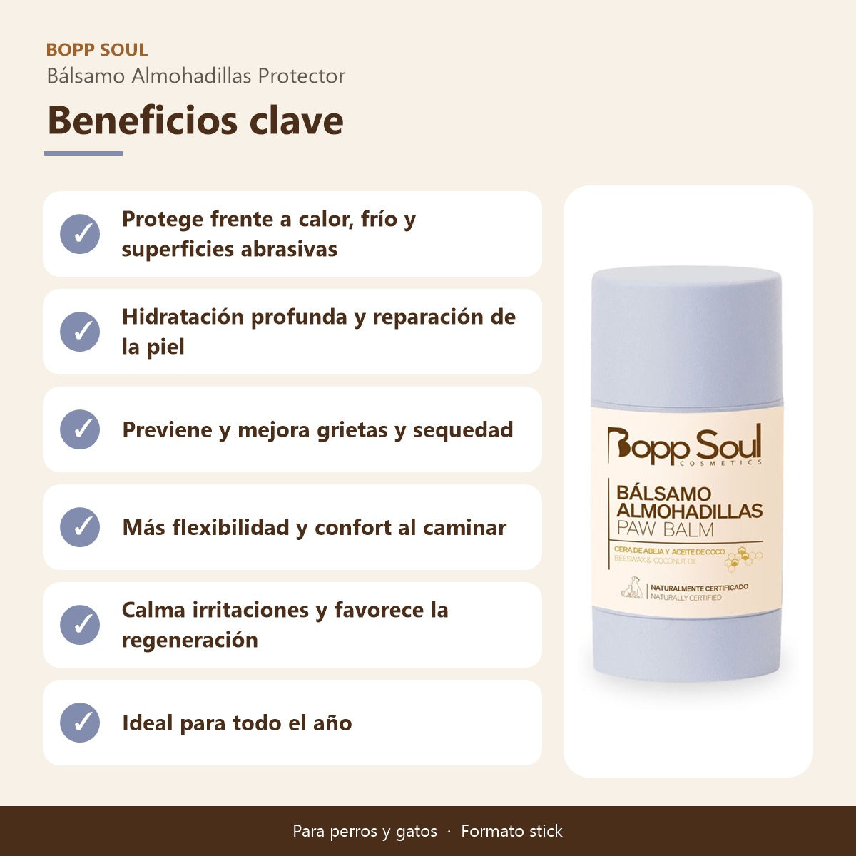 Bálsamo Almohadillas Perros Bopp Soul 30 ml