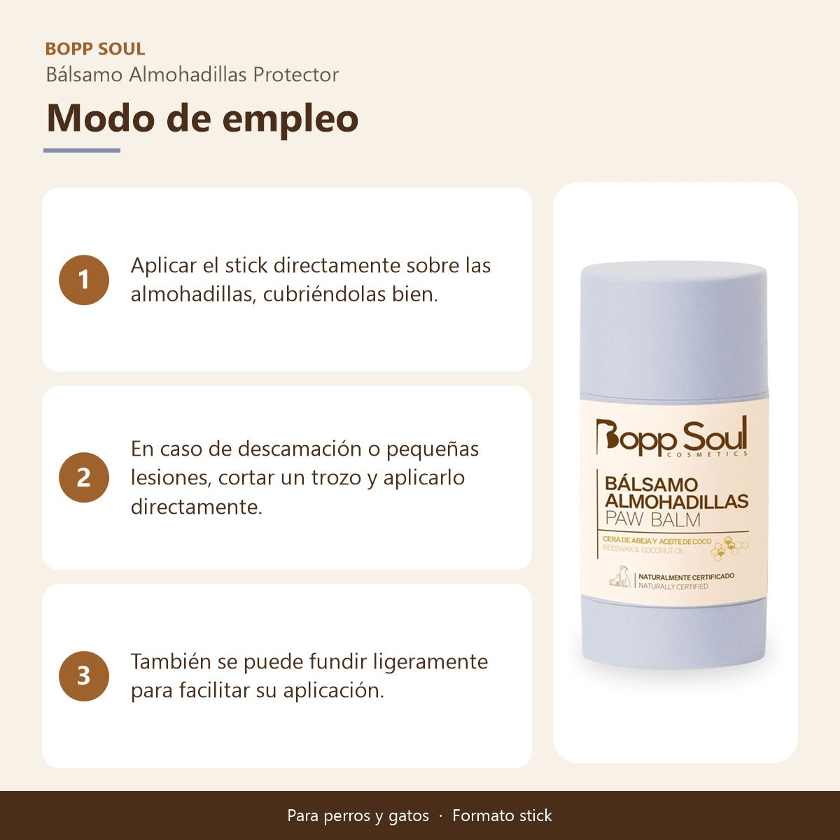 Bálsamo Almohadillas Perros Bopp Soul 30 ml
