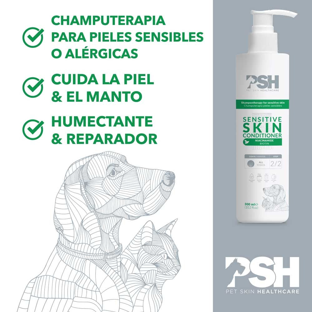 Acondicionador Perros Piel Sensible PSH 300 ml