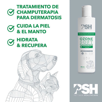 Champú Ozono Perros Piel Atópica Soft PSH 300 ml