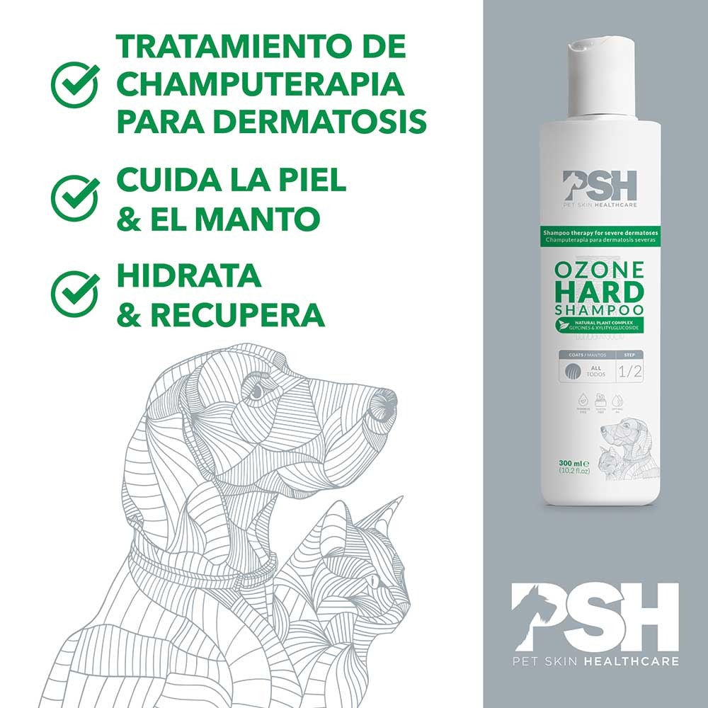 Champú Ozono Perros Piel Atópica Hard PSH 300 ml
