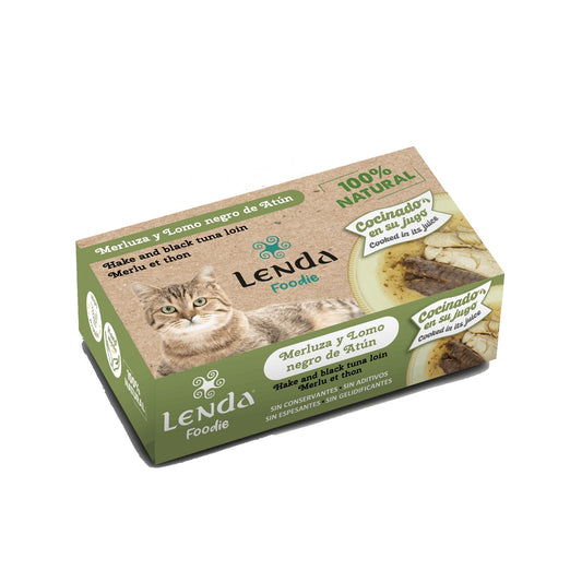 Comida Húmeda para Gatos Merluza y Atún Foodie Lenda 1 x 120 g