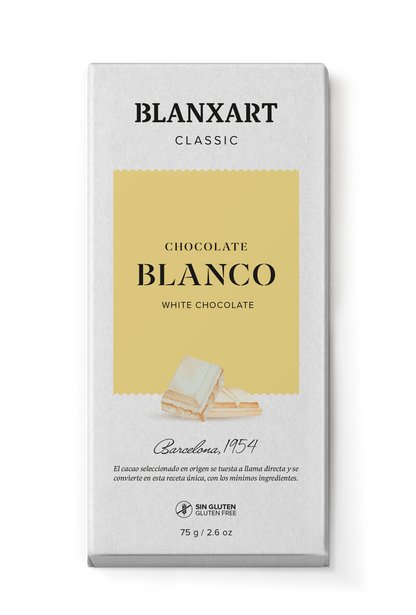 Chocolate Blanco Sin gluten Blanxart 75 g
