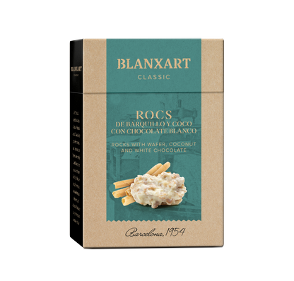 Rocs Neula de Barquillo con Chocolate Blanco Blanxart 100 g