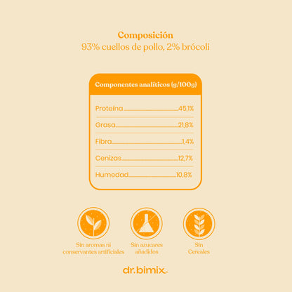 Snack Nuggets de Pollo con Brócoli para Perros 450 g dr.bimix