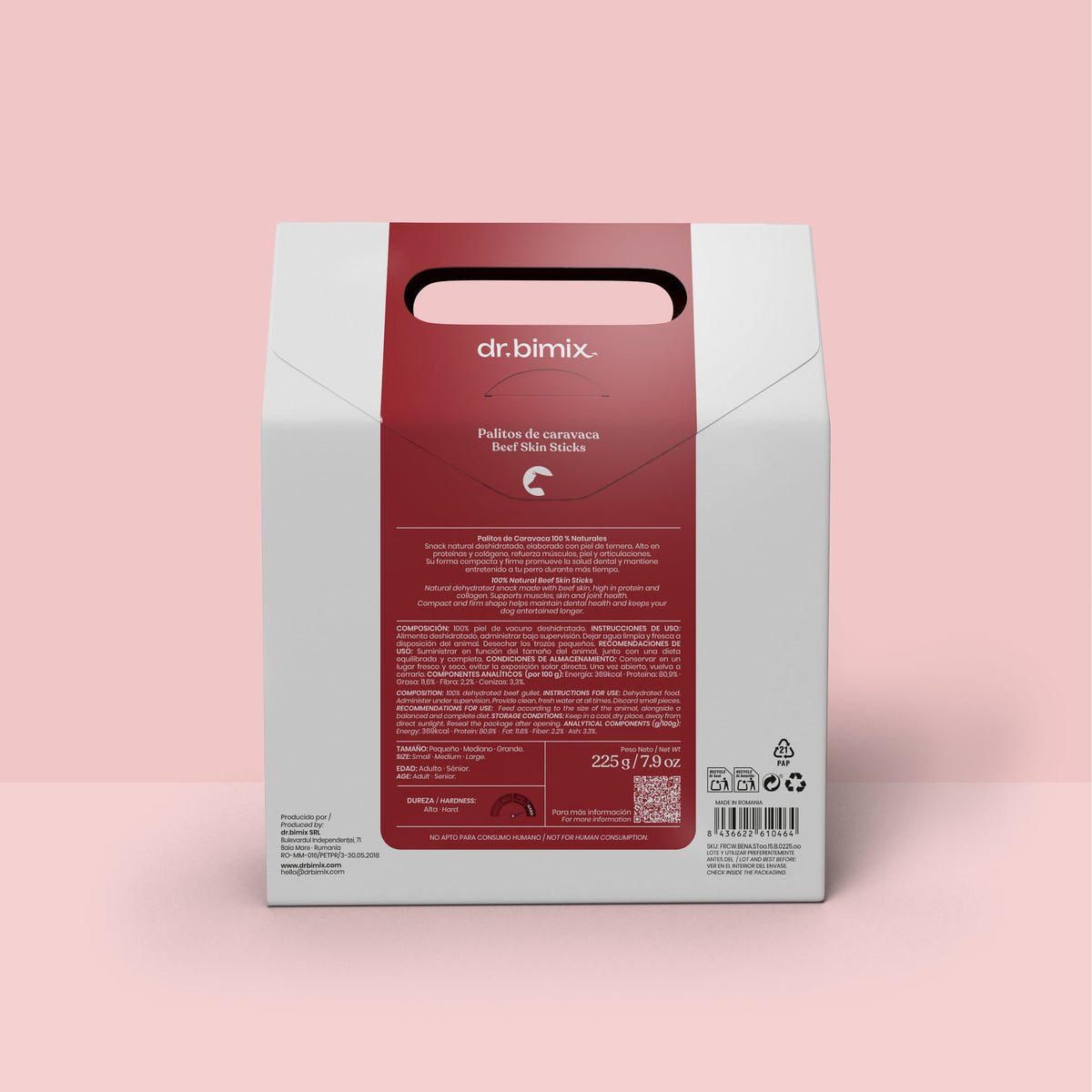 Snack Palitos de Caravaca para Perros Masticación Natural 225 g dr.bimix