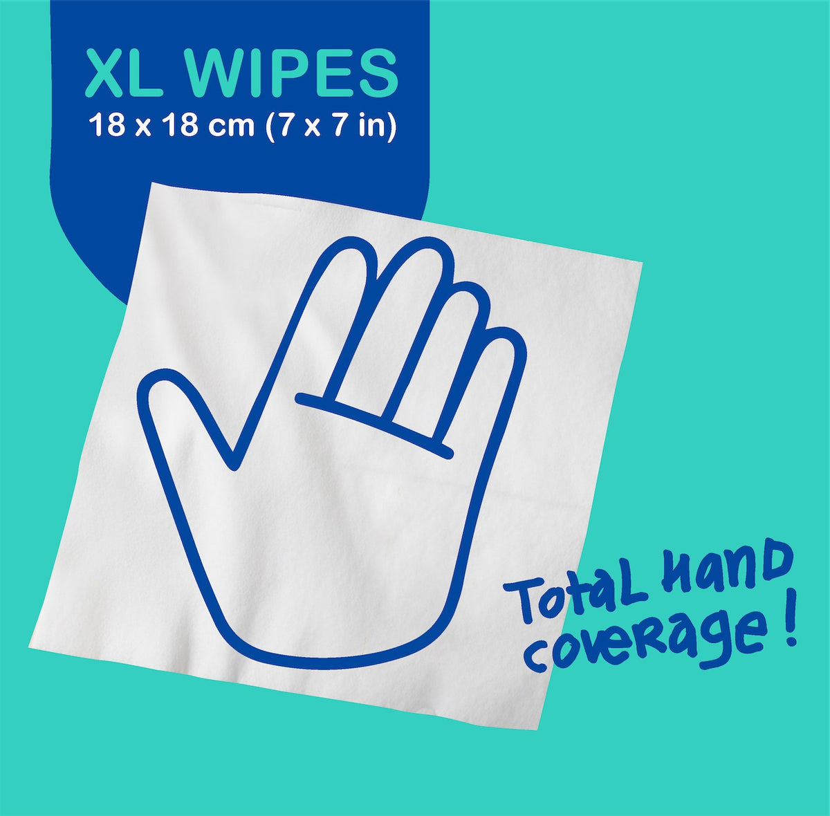 Toallitas Húmedas XL Desechables por el WC, aroma menta, sin alcohol y dermatológicamente testadas Wannawipes Pack de 48 uds.