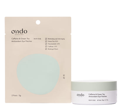 Caffeine &amp; Green Tea Antioxidant Eye Patches Ondo Beauty 36.5