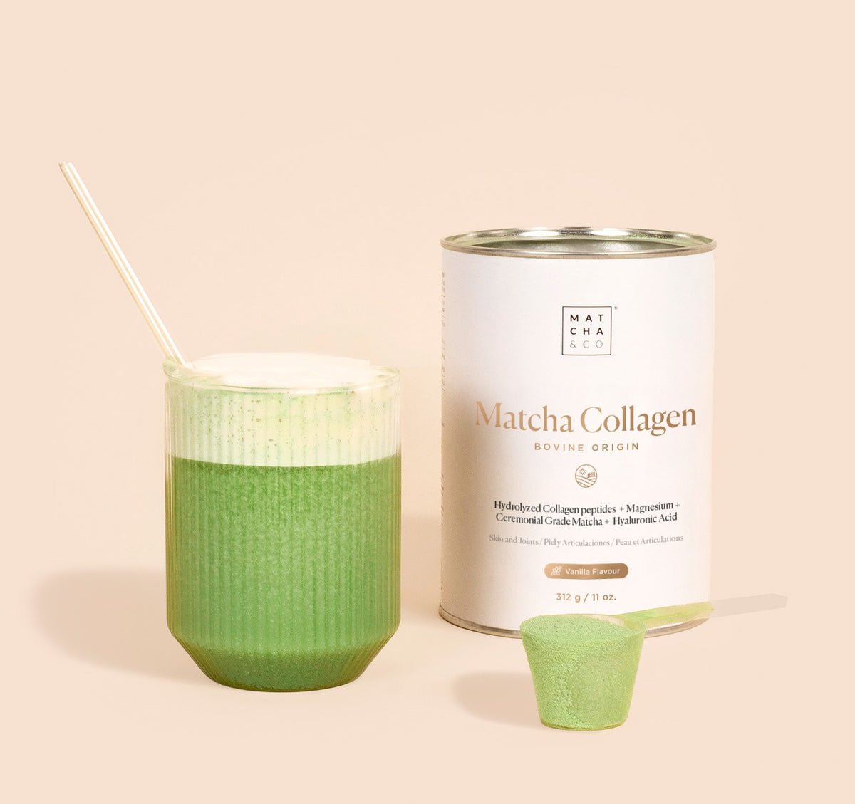 Té Matcha Colágeno Vainilla Matcha & CO  312g