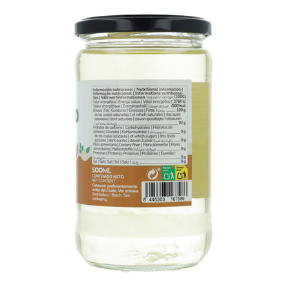 Pack 6x Aceite de coco desodorizado ECO Planeta Huerto 500 ml