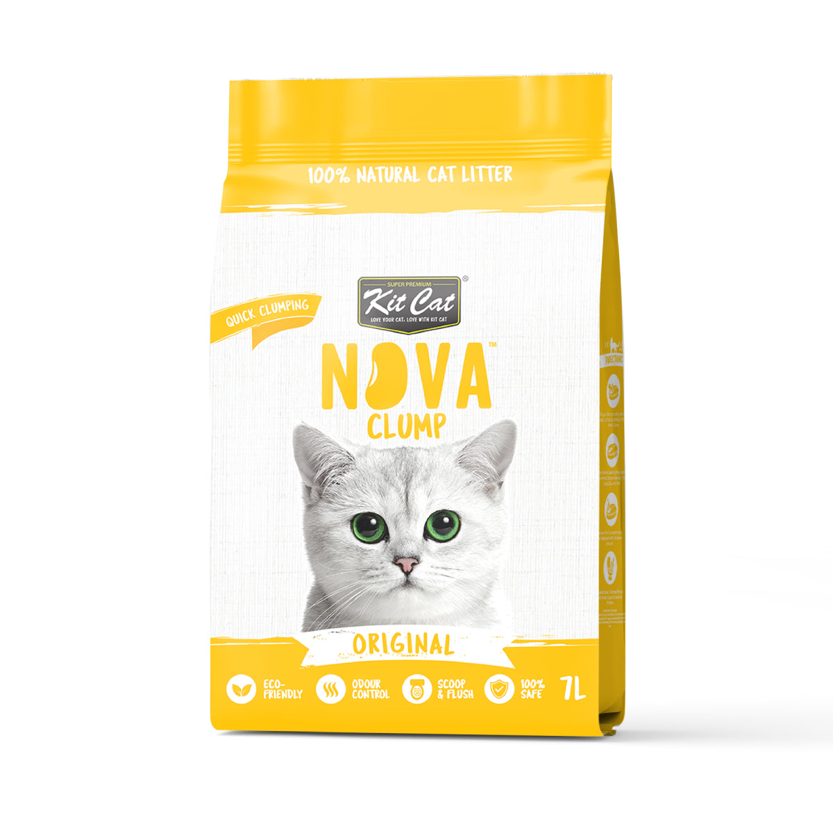 Pack 12 Kit Cat Nova Clump (6 Original y 6 Confetti) 7 L Arena Vegetal para gatos