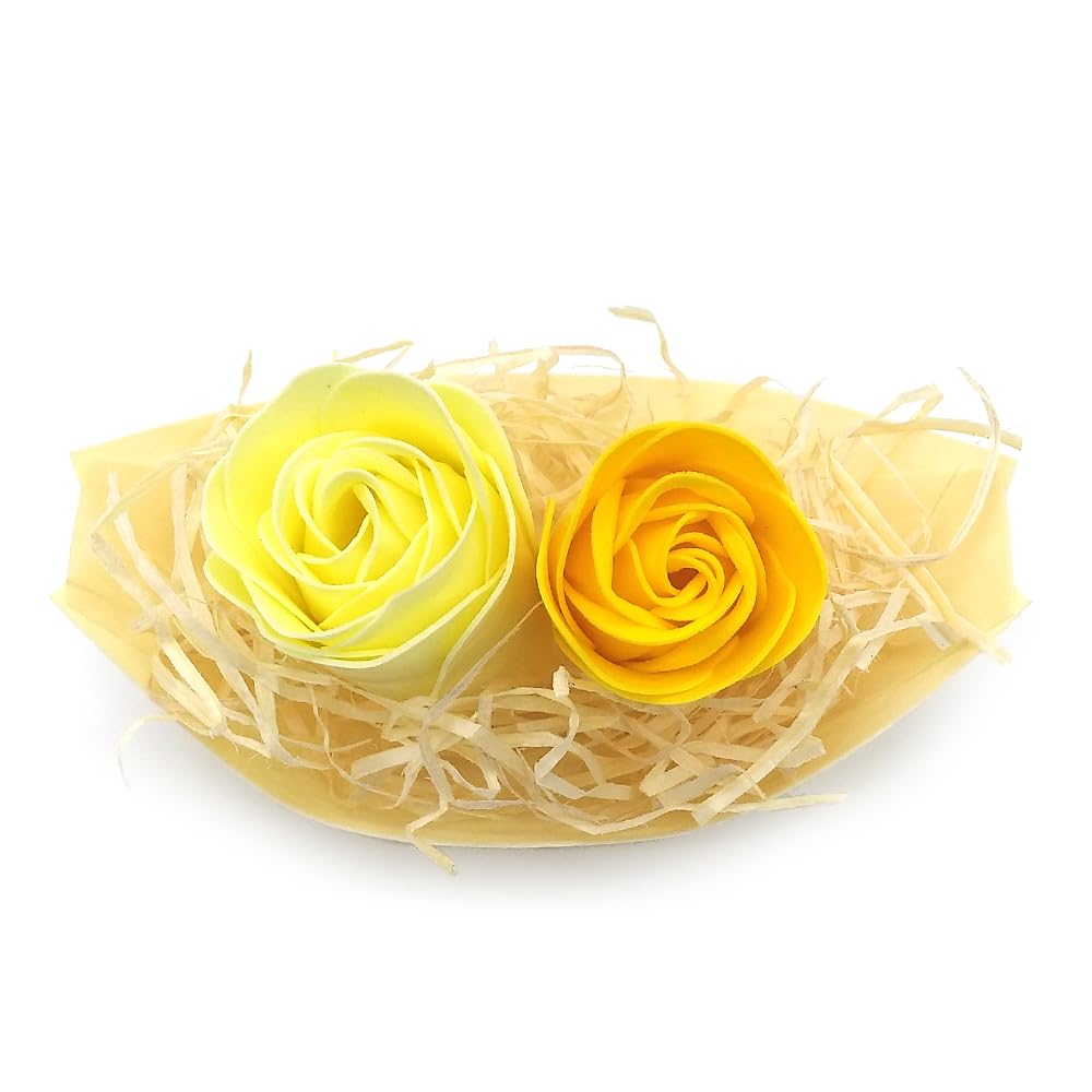 5 Barcas Con Flores Para Regalo Invitados (amarillo) - Rosas De Jabón Para Baño Aromático. Detalle Original Para Eventos_4