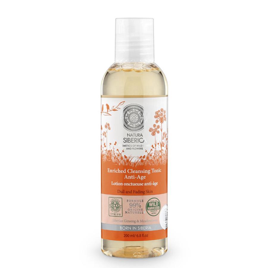 Tónico limpiador enriquecido Anti-age Natura Sibérica, 200 ml