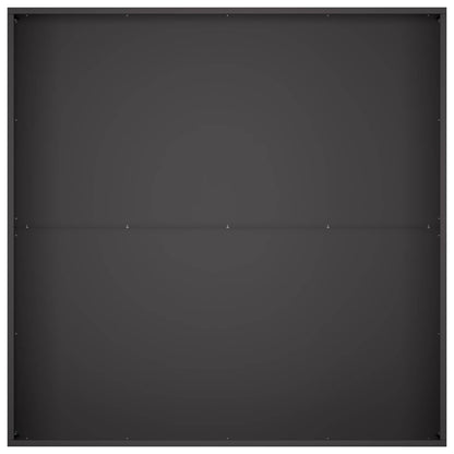 Macetero De Jardín Negro 80 X 80 X 30 Cm Acero Laminado En Frío_3