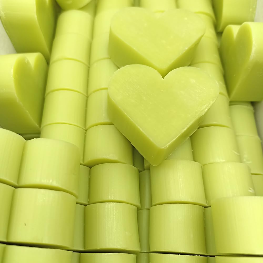 80 Jabones Aromáticos Con Forma De Corazón - Detalle Para Invitados De Eventos - Jabón Glicerina Con Aroma A Té Verde_0