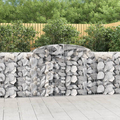 Cestas De Gaviones 9 Uds Forma De Arco Hierro 300x50x100/120 Cm_1