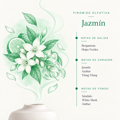 Esencia Hidrosoluble Jazmín SYS Aromas 50 ml | Aroma Floral y Delicado | Para Humidificadores y Difusores_1