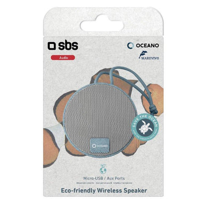 Eco-friendly Altavoz inalámbrico con entrada AUX, f biodegradables en un 35% SBS