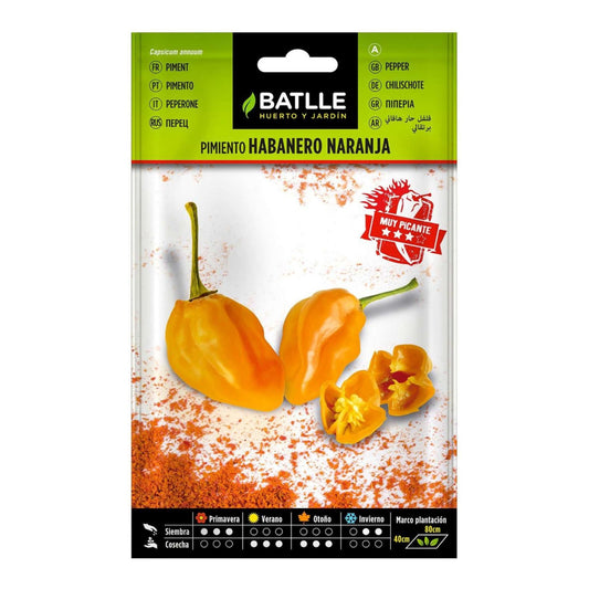 Semillas de Pimiento Habanero naranja Batlle
