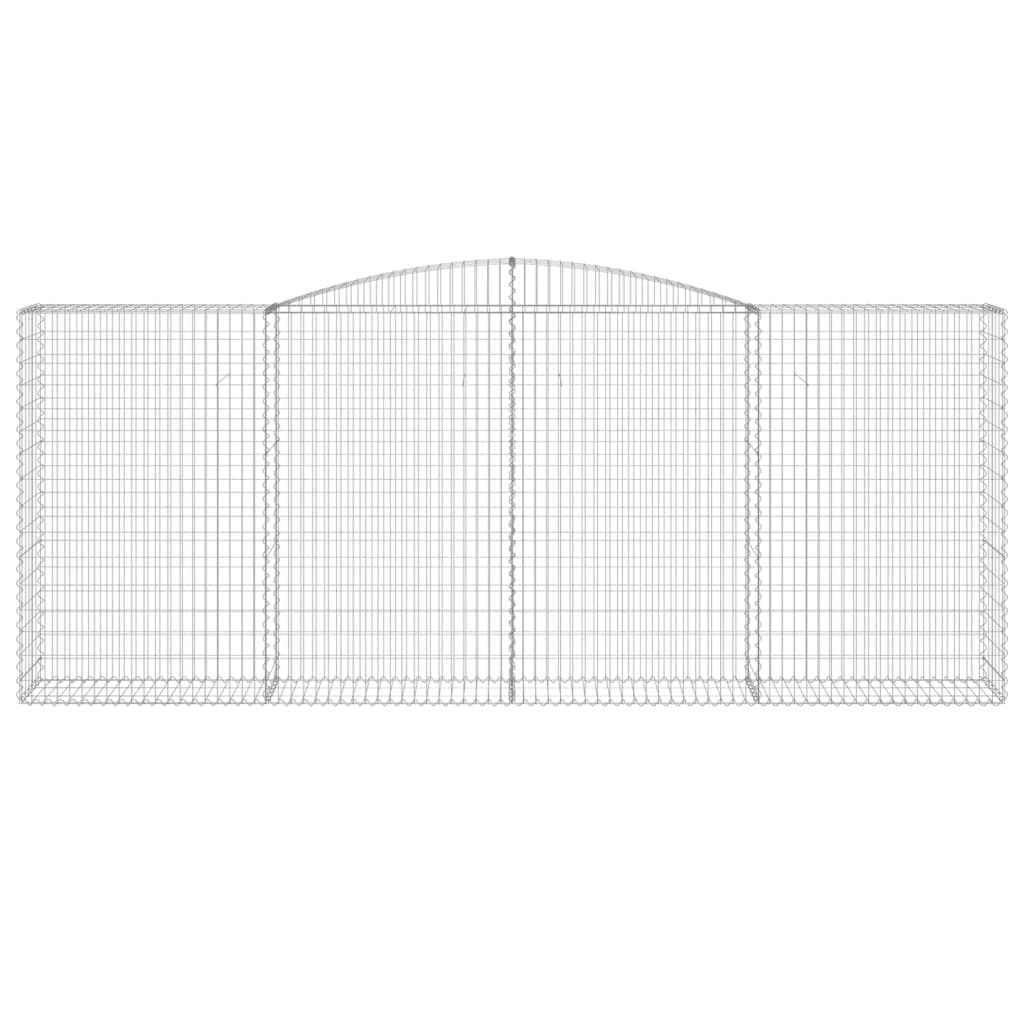 Cestas De Gaviones 3 Uds Forma De Arco Hierro 400x50x160/180 Cm_3
