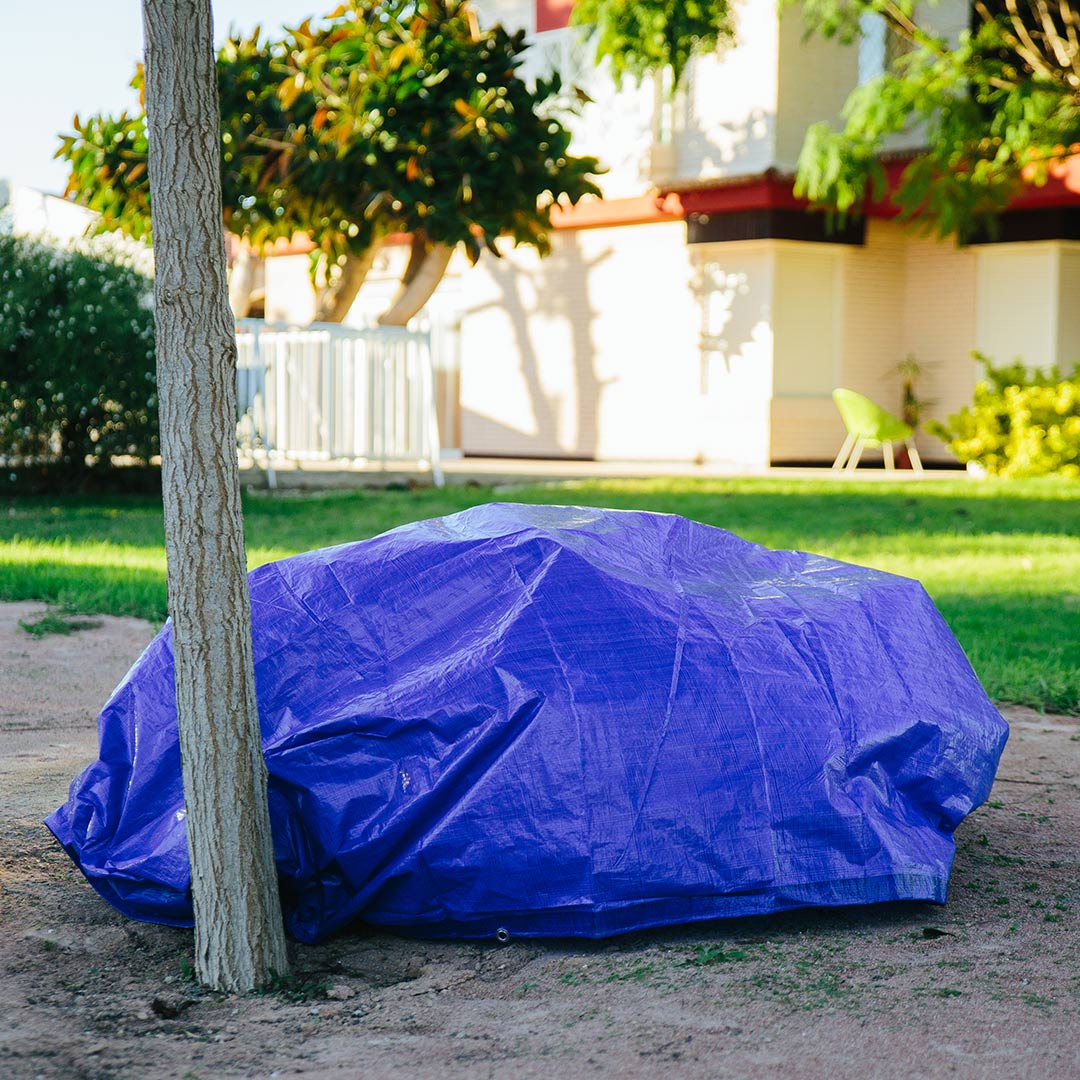 Toldo Reforzado Azul - Protección Y Durabilidad - 6x10 M - Multicolor_2
