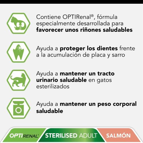 PRO PLAN Gato Esterilizado OPTIRENAL Salmón 1,5 Kg 1,5 kg