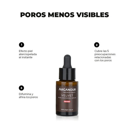 Velvet-Sérum minimizador de poros Arganour 30 ml