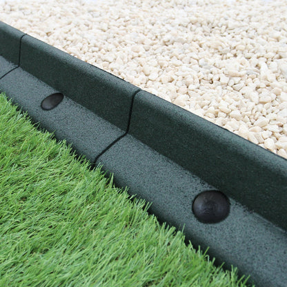 Bordes De Césped Verde Flexibles Jardín Bordes De Césped Paquete De 4 X 1.2m_2