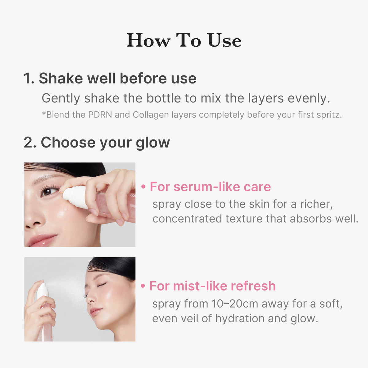 PDRN Pink Collagen Glow Jelly Mist Serum Medicube 60 ml