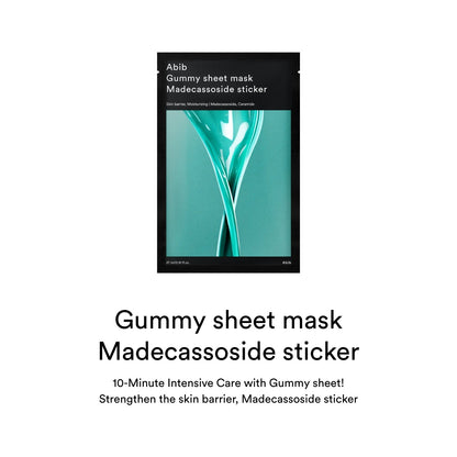 Gummy Sheet Mask Madecassoside Sticker Abib