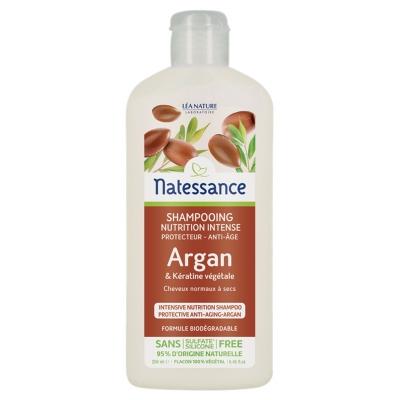 Champú anti-age de argán queratina Natessance 250 ml