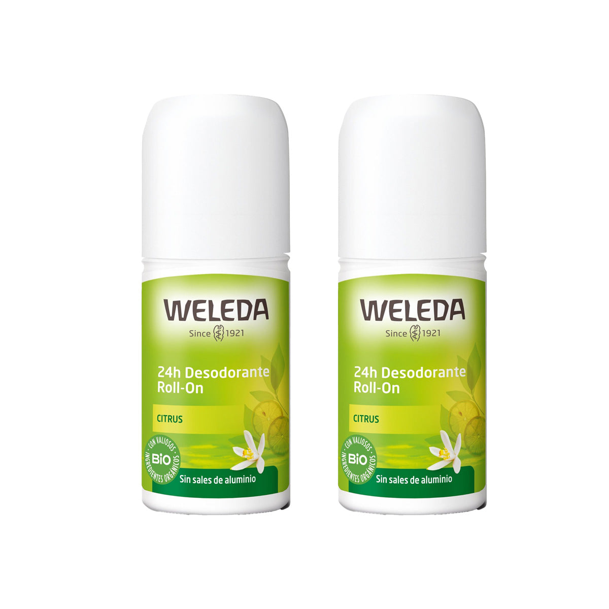 Pack 2x Desodorante Roll-On Citrus Weleda 50 ml