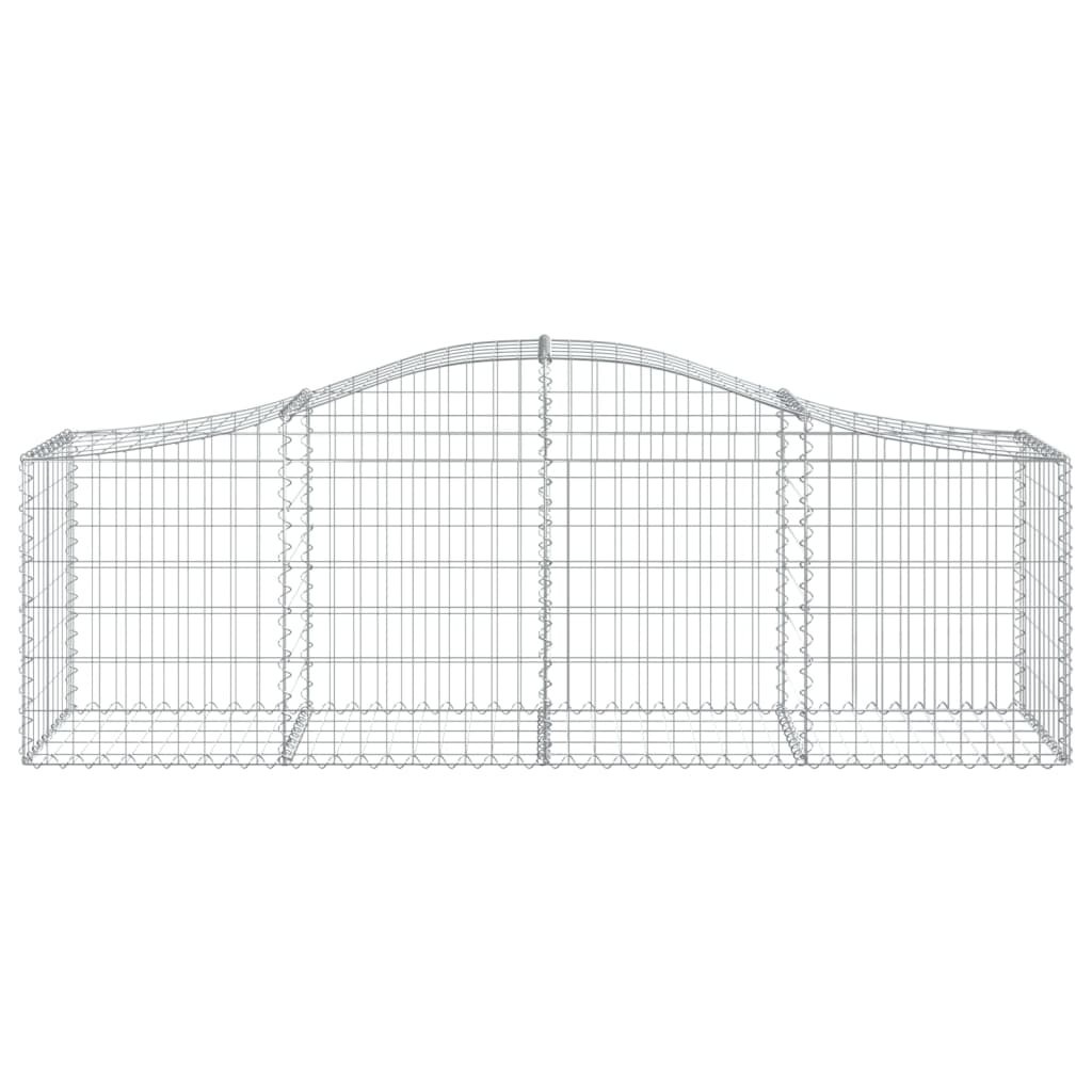 Cestas De Gaviones 30 Uds Forma De Arco Hierro 200x50x60/80 Cm_3