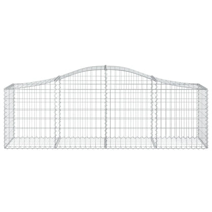 Cestas De Gaviones 6 Uds Forma De Arco Hierro 200x50x60/80 Cm_3