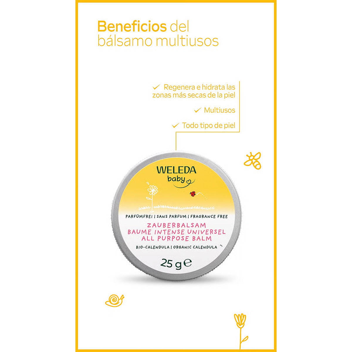 Bálsamo Intensivo para Bebé de Caléndula Multiusos 50 ml
