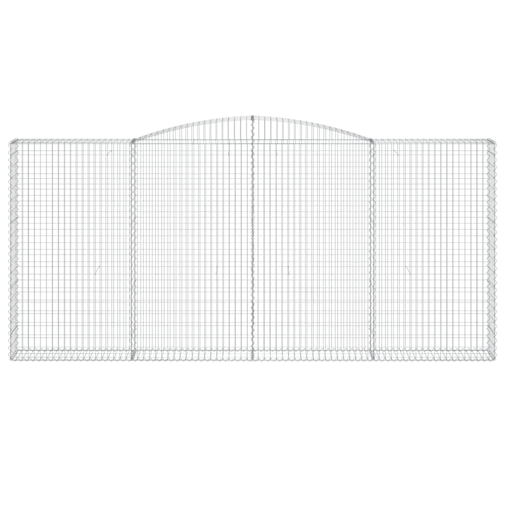 Cestas De Gaviones 7 Uds Forma De Arco Hierro 400x30x180/200 Cm_3